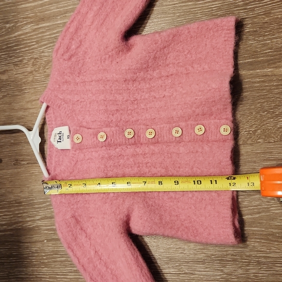 Pink Dalia Button-Up Crop Sweater - Picture 11 of 13